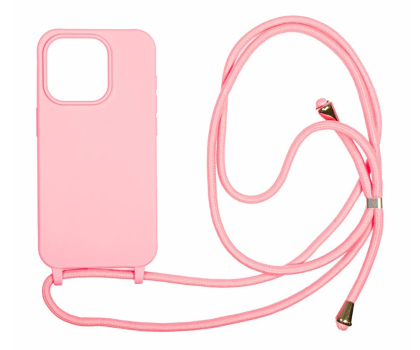Etui / obudowa na smartfona Mobile Origin Lanyard Case do iPhone 15 Pro pink